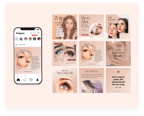 Lashes template